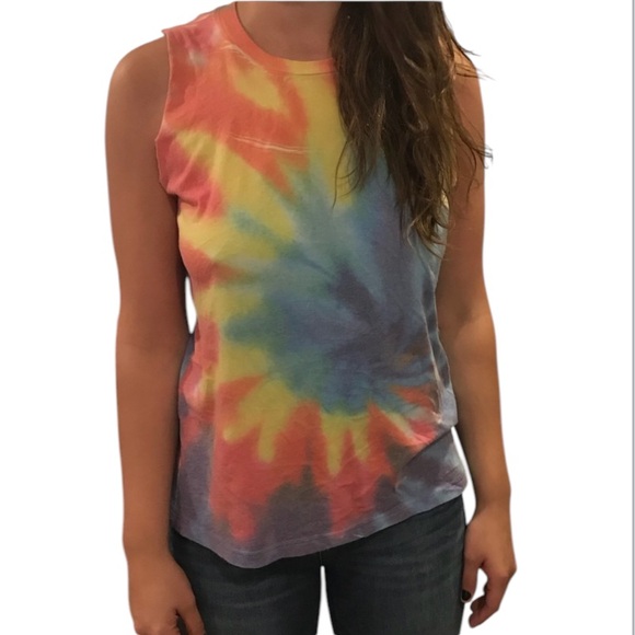 Tie Dye Muscle Tee - Picture 1 of 5
